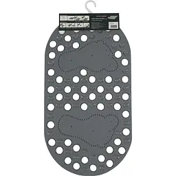 Килимок для ванної масажний Eco Fabric Ніжки 68х37 см сірий (6837-009) - мініатюра 4