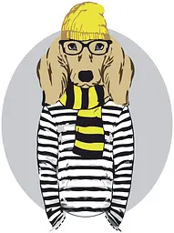 Картина за номерами Rosa Start Stylish Dog 35х45 см (4823098514244)