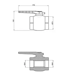 Кран кульовий PPR Thermo Alliance 40 DSW117 - мініатюра 1