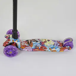 Самокат дитячий Best Scooter 59х17х26 см Фіолетово-чорний 000231525 - мініатюра 3