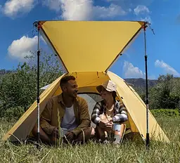 Намет Naturehike P-Series CNK2300ZP028 чотирьохмісний Світло-сірий (1047-6976023920462) - мініатюра 2