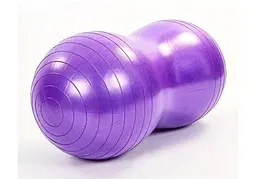 М'яч для фітнесу EasyFit Peanut 45х90 см фіолетовий (фітбол горіх-арахіс) (EF-3022-V)
