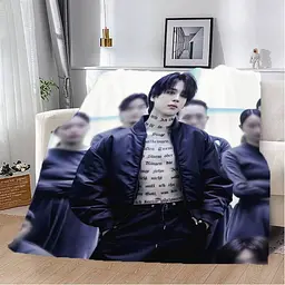 Плед Jimin BTS №3 3D плюшевий, подарунковий, м’який і теплий, для дітей і підлітків, 160x200 см