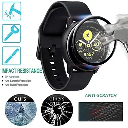 Захисне скло 3D з рамкою Tamister для смартгодинника Samsung Watch Gear S4 44 мм 1 шт. - мініатюра 6