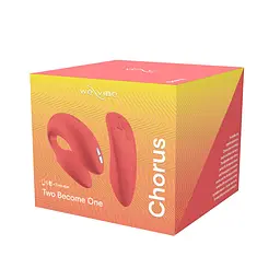 Смарт-вібратор для пар We-Vibe Chorus Crave Coral, сенсорне керування вібраціями стисненням пульта - мініатюра 9