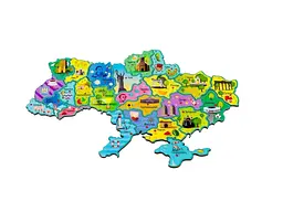 Магнітна мапа-пазл Україна, Puzzleоk (Нова), 25 ел. - мініатюра 4
