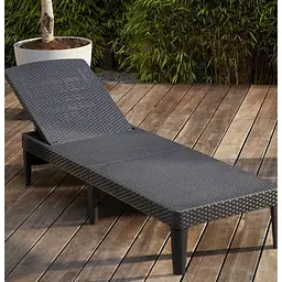 Шезлонг пластиковий Keter Jaipur Sun lounger, сірий - мініатюра 5
