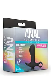 Анальна пробка Blush Anal Adventures Platinum Silicone Vibrating Pros - мініатюра 2