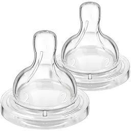 Соска силіконова Philips AVENT Анти-Колік, повільний потік, від 1 міс., 2 шт. (SCY762/02)