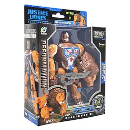 Дитячий робот-трансформер Justice Lioness 168-82(Orange) робот-лев