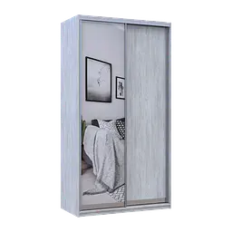 Шафа-купе Doros Сіті Лайт Сосна Натті 1 ДСП / 1 дзеркало 120х60х225 (80736498) - мініатюра 5