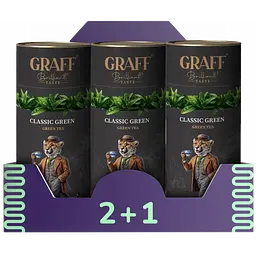 Чай байховий зелений Graff Green Classic 240 г (3 шт. х 80 г)