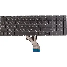 Клавіатура для ноутбука HP 255 G8 15-DA чорна, без фрейму