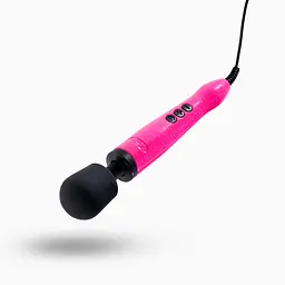 Вібромасажер DOXY Die Cast Massager Hot Pink, дуже потужний, живлення 220В, металевий корпус - мініатюра 2