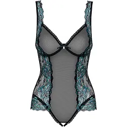 Сітчасте боді на кісточках Obsessive Amanta teddy S/M