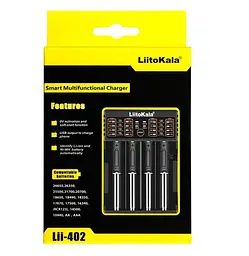 Зарядний пристрій LiitoKala Lii-402 для акумуляторів 18650 на 4 канали з функцією PowerBank 1000 mAh - мініатюра 7
