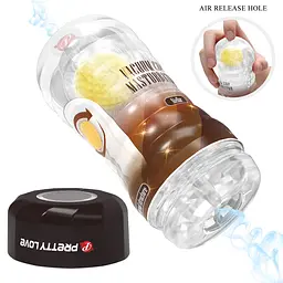 Мастурбатор Pretty Love Vacuum Cup Stellar жовтий - мініатюра 6