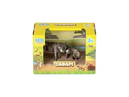 Набір тварин KIDS TEAM ANIMALS Сафарі Q9899-A33 Кабан Африканський бородавочник та дитинча - мініатюра 3