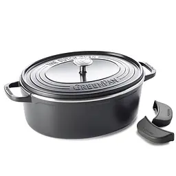 Гусятниця з кришкою GreenPan Featherweights 25 см 6,2 л з керамічним покриттям чорний (CC002222-001)