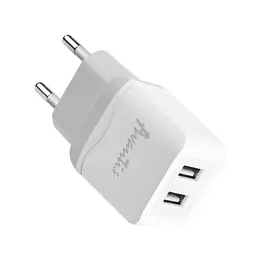 Мережевий зарядний пристрій Avantis A829 (2USB/2.4A)- білий - мініатюра 4