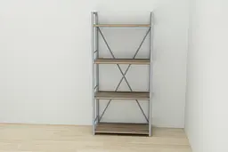 Етажерка 4/60 Ferrum-decor Серії Коннект 120x60x28 сірий ДСП Дуб Сонома Трюфель 16мм (FRD-104252) - мініатюра 4