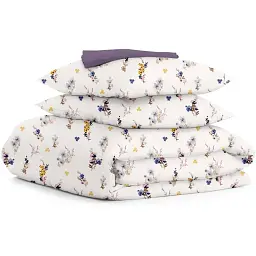 Комплект постільної білизни Cosas євро з простирадлом на резинці SUMMER GARDEN CS1 200 x 220 см (FlowersBavovna_El160-95Aurora_200)