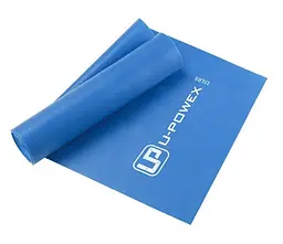 Стрічка-еспандер для фітнесу та реабілітації U-POWEX Fitness band 0.4мм. (6.8 кг) Blue (UP_1007_Blue) - мініатюра 1