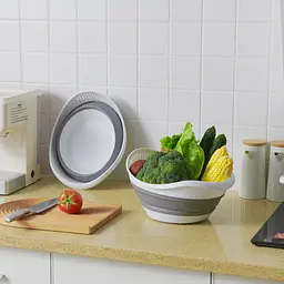 Друшляк складаний MBM My Home KP-75 біло-сірий 3.6 л  (KP-78 WHITE/GRAY) - мініатюра 6