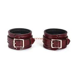 Фіксатори для ніг Liebe Seele Wine Red Ankle Cuffs 30.5 см бордовий - мініатюра 4
