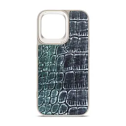Кожаный чехол для Apple iPhone 14 Pro Max, Harder Glamorous Croco, разноцветный, термополиуретан ТПУ + экокожа с имитацией кожи крокодила, панель, защита корпуса, противоударный, микрофибра, рамка вокруг камеры, защита всего корпуса, (ARM76773)