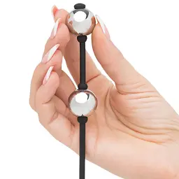 Вагінальні кульки Fifty Shades of Grey Inner Goddess Mini, 21.6 см, сріблястий - мініатюра 2