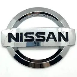 Емблема решітки задня для Nissan Хром 160 мм Пластик на скотчі (Завод)