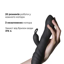 Вібратор-кролик зі спіральним 3D-масажем Adrien Lastic Twister - мініатюра 4