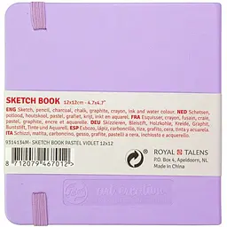 Блокнот для графіки Royal Talens Art Creation 12х12 см 140г/м2 80л Pastel Violet - мініатюра 2