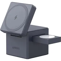 Бездротове зарядне ANKER MagGo Wireless Charging Station 15W 3-in-1 Cube Y1811G11
