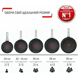 Сковорода Tefal Excellence Fusion 28 см чорна (G3380602) - мініатюра 3