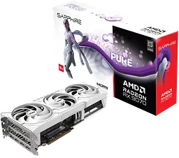Відеокарта AMD Radeon RX 9070 16GB Sapphire PURE GAMING OC White (11349-02-20G) - мініатюра 3