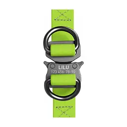 Шлея для собак WAUDOG Waterproof з QR-паспортом L Ш 25 мм Д 60-90 см салатова (27675) - мініатюра 2