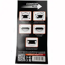 Чохол обплетення на кермо Elegant Comfort L 39-41/10,5 см обхват Шкіра Гладка Чорна (EL105 003) - мініатюра 4