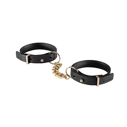 Наручники з екошкіри Bijoux Indiscrets Maze Thin Handcuffs Black