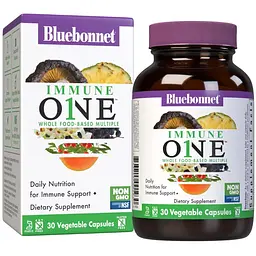 Мультивітаміни для підтримки імунітету Bluebonnet Nutrition Immune One Multiple 30 вегетаріанських капсул - мініатюра 2