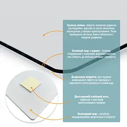 Дзеркало акрилове самоклеюче 400x600ммx2мм SW-00001521 - мініатюра 3