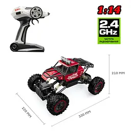 Автомобіль OFF-ROAD CRAWLER з р/к - WHERE THE TRAIL ENDS (червоний, акум. 7.2V, метал. корпус, 1:14) Sulong Toys SL-121RHMR - мініатюра 6