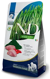 Сухий корм Farmina N&D Lamb and Spirulina Adult Medium & Maxi для собак середніх та великих порід з ягням 7 кг