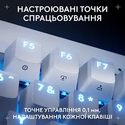 Клавіатура Logitech G PRO X TKL RAPID Gaming White (920-013242) - мініатюра 4