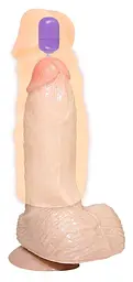 Насадка на пеніс Nature Skin Sleeve With Bullet 19 см тілесний - мініатюра 7