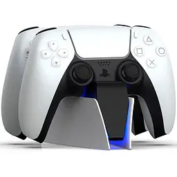 Зарядна станція Honcam Charging Station для DualSense Sony PS5 White [86897] - мініатюра 3