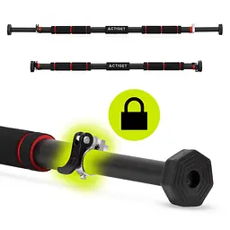 Турнік розсувний Actiget 82-130 см ACT0166 Black/Red - мініатюра 5