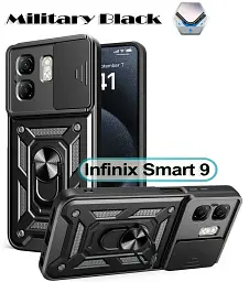 Чохол до мобільного телефона BeCover Military Infinix Smart 9 (X6532) Black (713049) - мініатюра 2