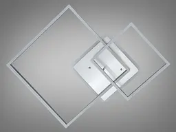 Стельова LED люстра хром мат 84Вт пульт 14м² - мініатюра 3